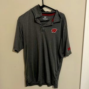 Colosseum Wisconsin Badgers Golf Polo Size Medium